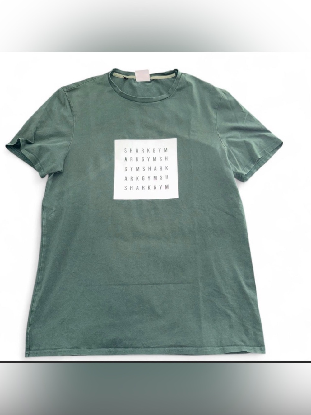 Gymshark Green Short-Sleeve Logo Grid Tee